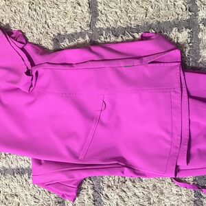 Hot pink scrub set both large